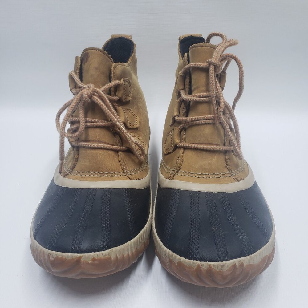Sorel Out N About Duck Boots Women Size 9 Leather Suede NL3069-286